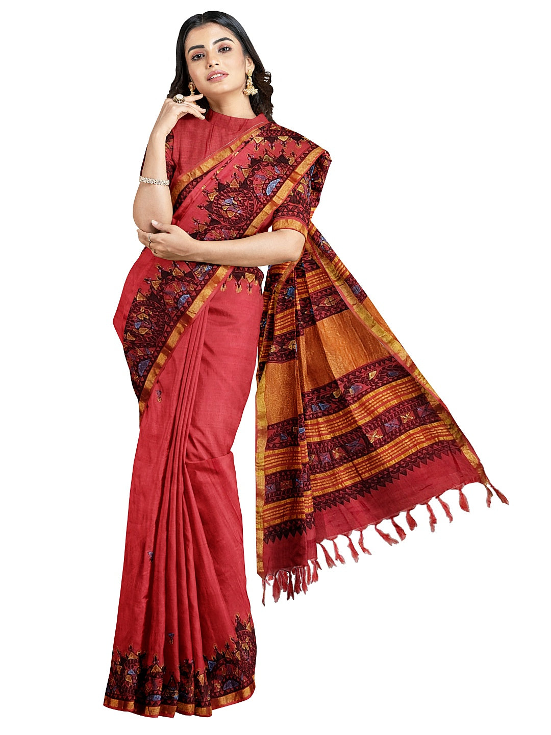 Dancing Doll on Cotton Silk – Grace in Every Move